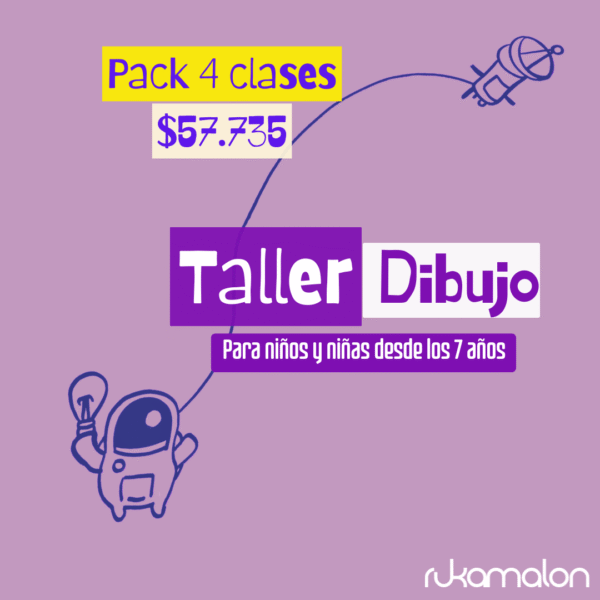 Pack 4 clases Taller de Dibujo Infantil
