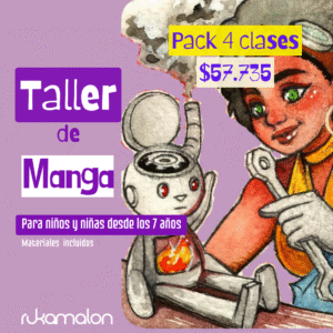 Pack 4 clases Taller de Manga Infantil