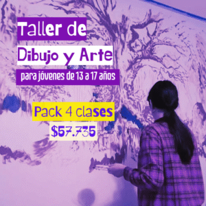 Taller de Dibujo y Arte para jóvenes (13 a 17 años) Pack 4 clases